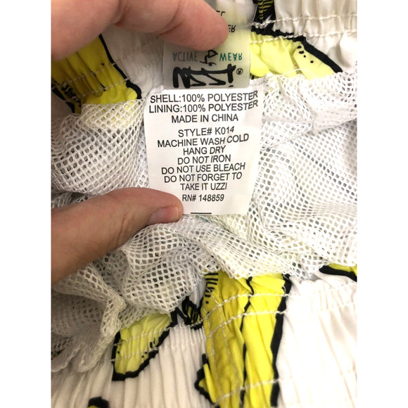 UZZI Banana Swimsuit Swim Boys Shorts Trunks Size S NWT Vacation Fun Pool - Picture 5 of 11